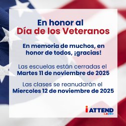 Veterans Day flyer spanish